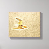 Vleugels van harmonie: vogels in de open lucht canvas afdruk (Voorkant)