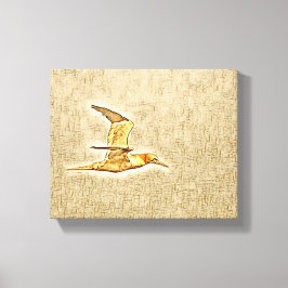 Vleugels van harmonie: vogels in de open lucht canvas afdruk