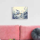 Vleugels van harmonie: vogels in de open lucht canvas afdruk (Insitu (Woonkamer))