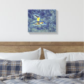 Vleugels van harmonie: vogels in de open lucht canvas afdruk (Insitu (Slaapkamer))