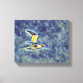 Vleugels van harmonie: vogels in de open lucht canvas afdruk (Voorkant)