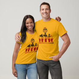 Vleugels van herinnering goud t-shirt