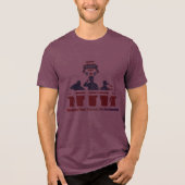 Vleugels van herinnering kastanjebruin Tri-Blend shirt (Voorkant)