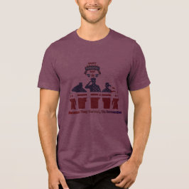 Vleugels van herinnering kastanjebruin Tri-Blend shirt