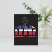 Vleugels van herinnering zwart briefkaart (Staand voorkant)