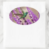 Vleugels van het Fonkelen van het Geloof de Ovale Sticker (Tas)