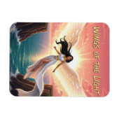 Vleugels van het Licht - Engelachtige zonsopgang Magneet (Horizontaal)