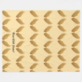 "Vleugels van het Licht" Fleece Deken (Voorkant (Horizontaal))