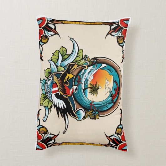 vleugels van liefdeskussen accent kussen (Achterkant (Verticaal))