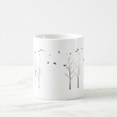 Vleugels van Tranquiliteit – Een Minimalistische N Koffiemok (Center)