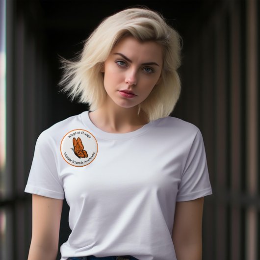 Vleugels van Verandering Multiple Sclerose Bewustz Ronde Button 5,7 Cm