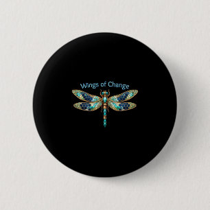 Vleugels van Verandering Ronde Button 5,7 Cm