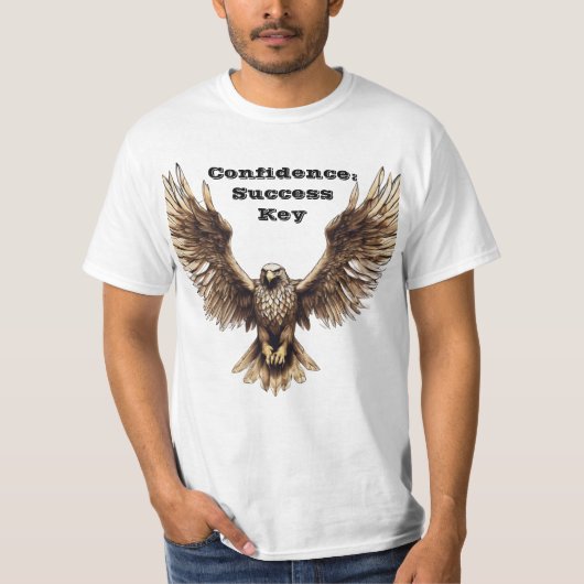 "Vleugels van vertrouwen: stijgend succes" T-shirt (Voorkant)