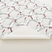 Vleugels van Vrijheid Witte Kleine Sherpa Deken (3/4)