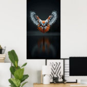 Vleugels van vuur en schaduw poster (Thuiskantoor)