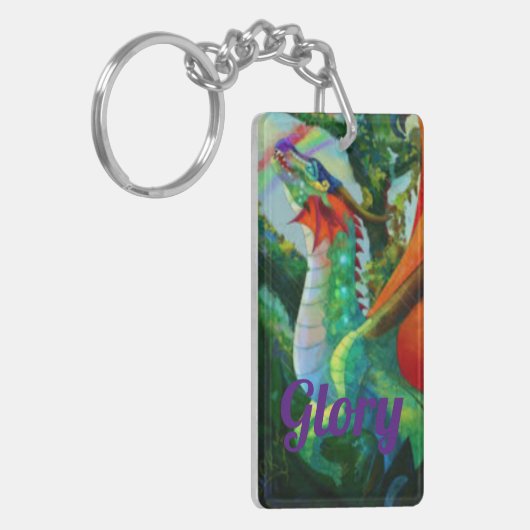 Vleugels van vuur Glorie, Acryl Sleutelhanger (Voorkant Links)