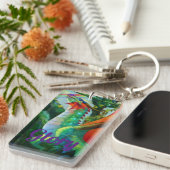 Vleugels van vuur Glorie, Acryl Sleutelhanger (Voorkant Rechts)