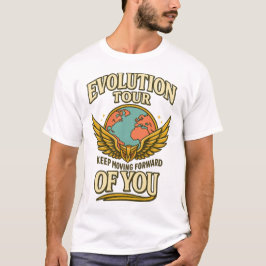 Vleugels Wereldbol Motiverende Vintage Kunst T-shirt