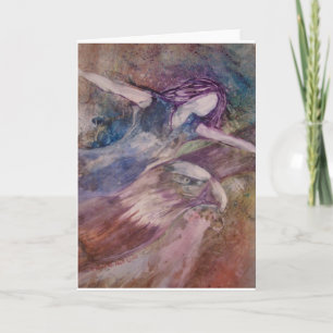 Vleugels zoals het Wenskaart van Eagles Kaart