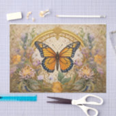 Vleugelschoonheid Medaillon, Monarchvlinder Tissuepapier (Craft)