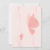 Vleugeluitnodiging voor baby shower kaart (Achterkant)