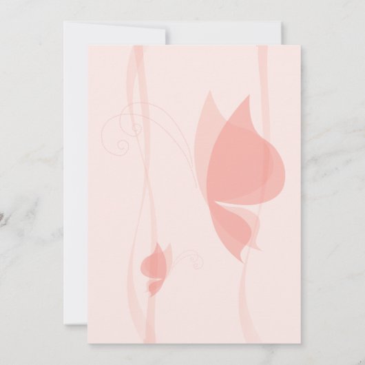 Vleugeluitnodiging voor baby shower kaart (Achterkant)