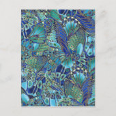 vleugelvleugels van Turquoise Briefkaart (Voorkant)