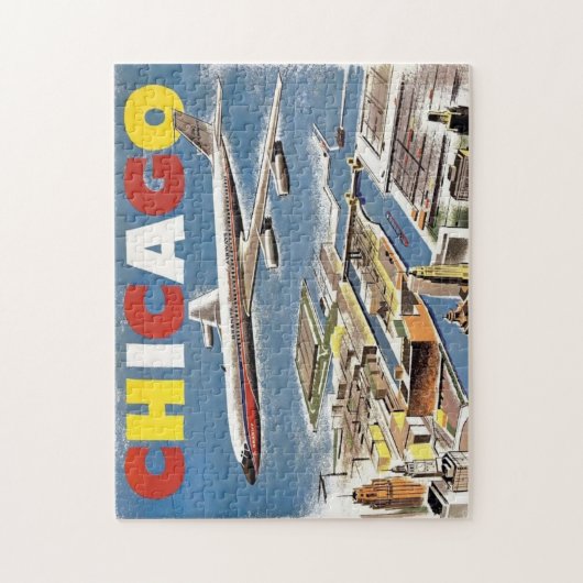  vleugelvliegtuig van Chicago Legpuzzel (Verticaal)