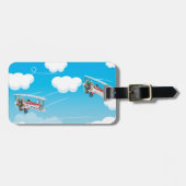 vleugelvliegtuigen bagagelabel (Voorkant horizontaal)