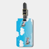 vleugelvliegtuigen bagagelabel (Voorkant verticaal)