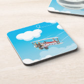 vleugelvliegtuigen bier onderzetter (Linkerzijde)