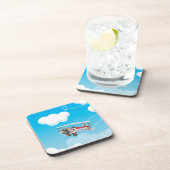 vleugelvliegtuigen bier onderzetter (Rechterzijde)