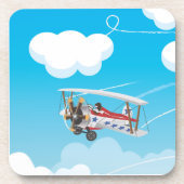 vleugelvliegtuigen bier onderzetter (Voorkant)