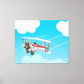 vleugelvliegtuigen canvas afdruk (Voorkant)