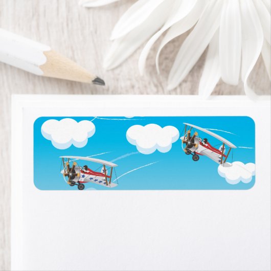 vleugelvliegtuigen etiket (Insitu)