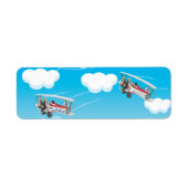 vleugelvliegtuigen etiket (Voorkant)