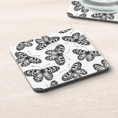 Vleugelvlinderpatroon Bier Onderzetter (Linkerzijde)