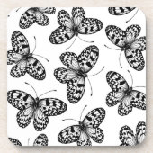 Vleugelvlinderpatroon Bier Onderzetter (Voorkant)