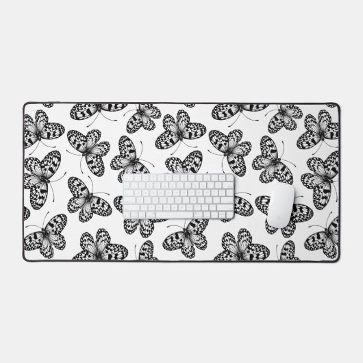 Vleugelvlinderpatroon Bureaumat (Keyboard & Muis)