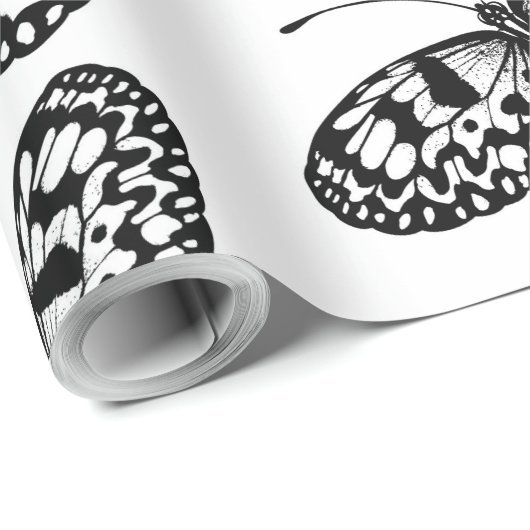 Vleugelvlinderpatroon Cadeaupapier (Rol Hoek)