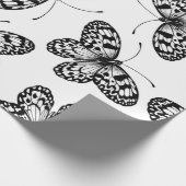 Vleugelvlinderpatroon Cadeaupapier (Hoek)