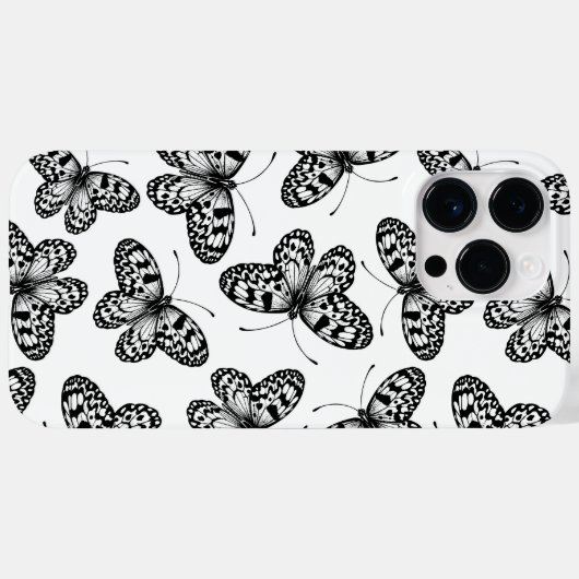 Vleugelvlinderpatroon Case-Mate iPhone Case (Achterkant (horizontaal))