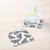 Vleugelvlinderpatroon Kartonnen Onderzetters (Insitu)