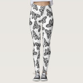 Vleugelvlinderpatroon Leggings (Voorkant)
