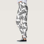 Vleugelvlinderpatroon Leggings (Links)