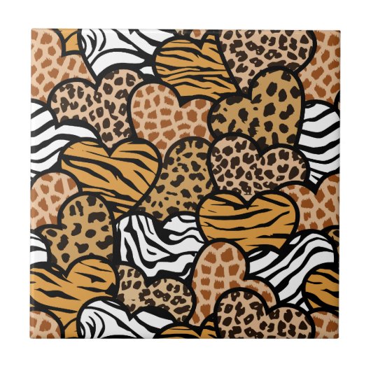 Vleugelvormige harten tegeltje (Voorkant)