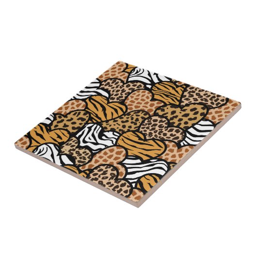 Vleugelvormige harten tegeltje (Zijkant)