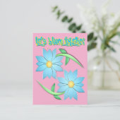 vleugje lente briefkaart (Staand voorkant)