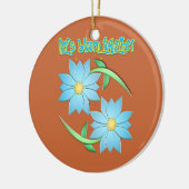 vleugje lente keramisch ornament (Links)