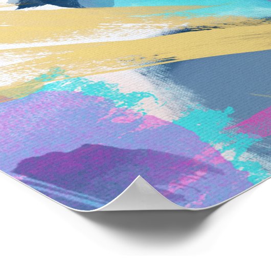 Vleur // Abstract schilderen Poster (Hoek)